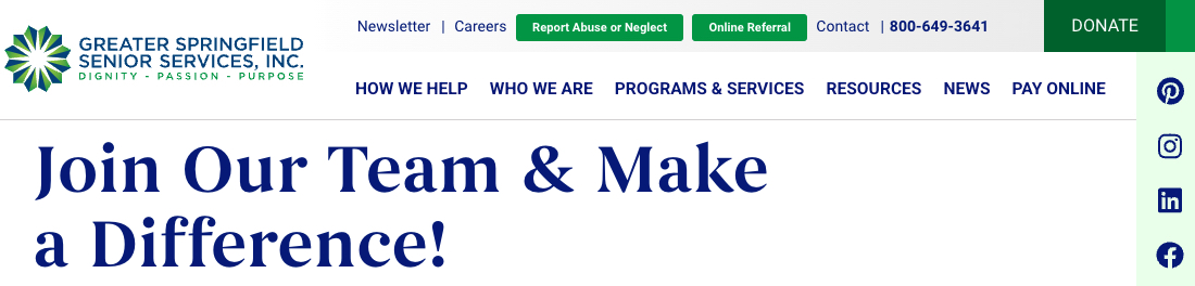 Greater Springfield Senior Services, Inc. (GSSSI)